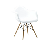 Iconic White Eames-Style DAW Armchair | Sleek Modern Design - Interior Furnishes